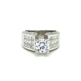 1.28 CT. T.W. Diamond Ring In White Gold - LA DIAMOND